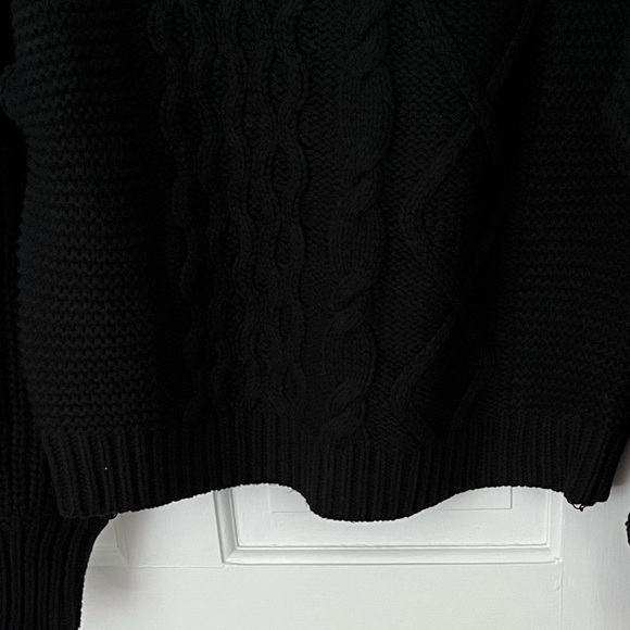 FREE PEOPLE Dream Cable Crew Sweater XS Fisherman Chunky Knit Comfy Cozy Soft - Picture 7 of 14